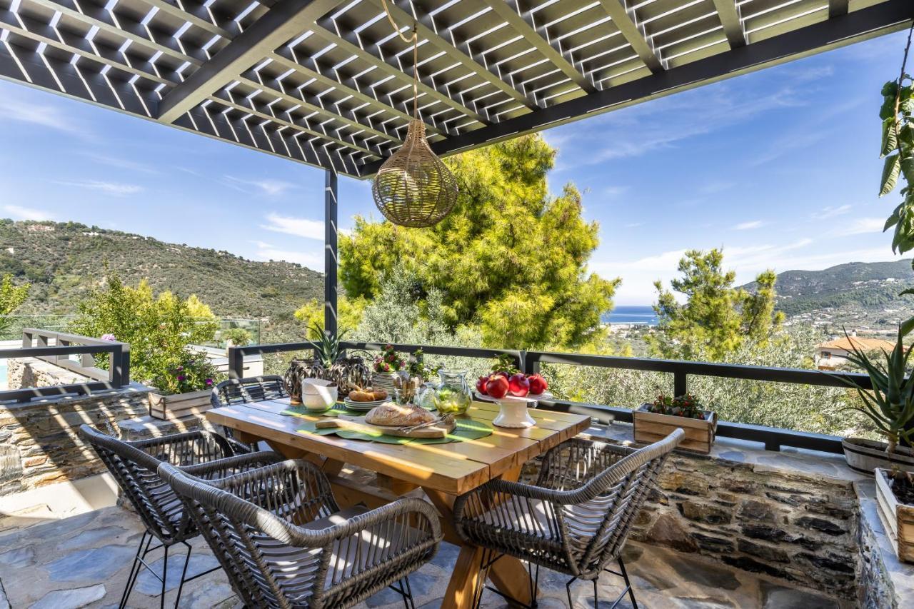 Villa Politimi Luxury Retreat Skopelos stad Exteriör bild